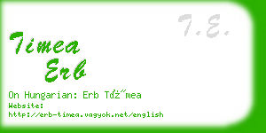 timea erb business card